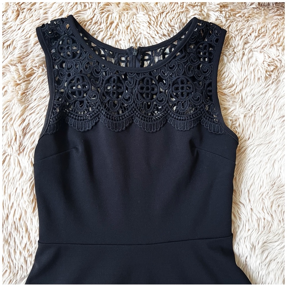 Lulu’s According To Love Black Lace Skater Dress Size Small - Picture 13 of 16